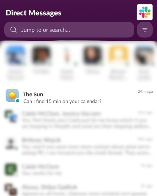 Slack The Sun Is Calling