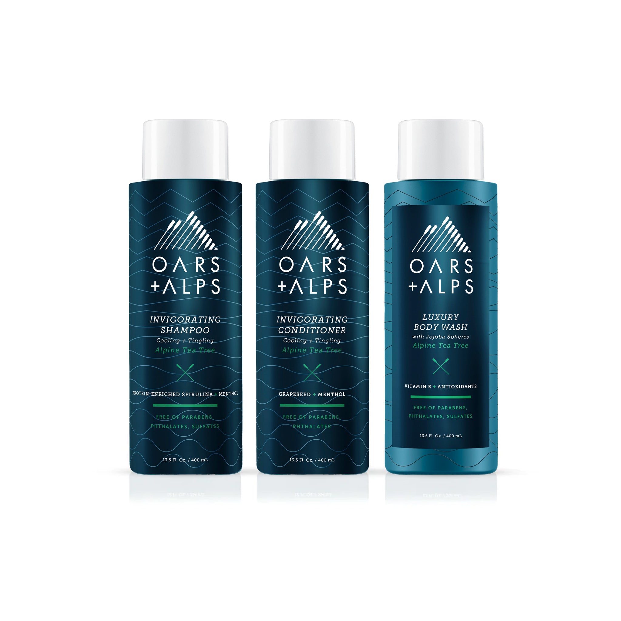 men's shower kit - shampoo, conditioner, and body wash