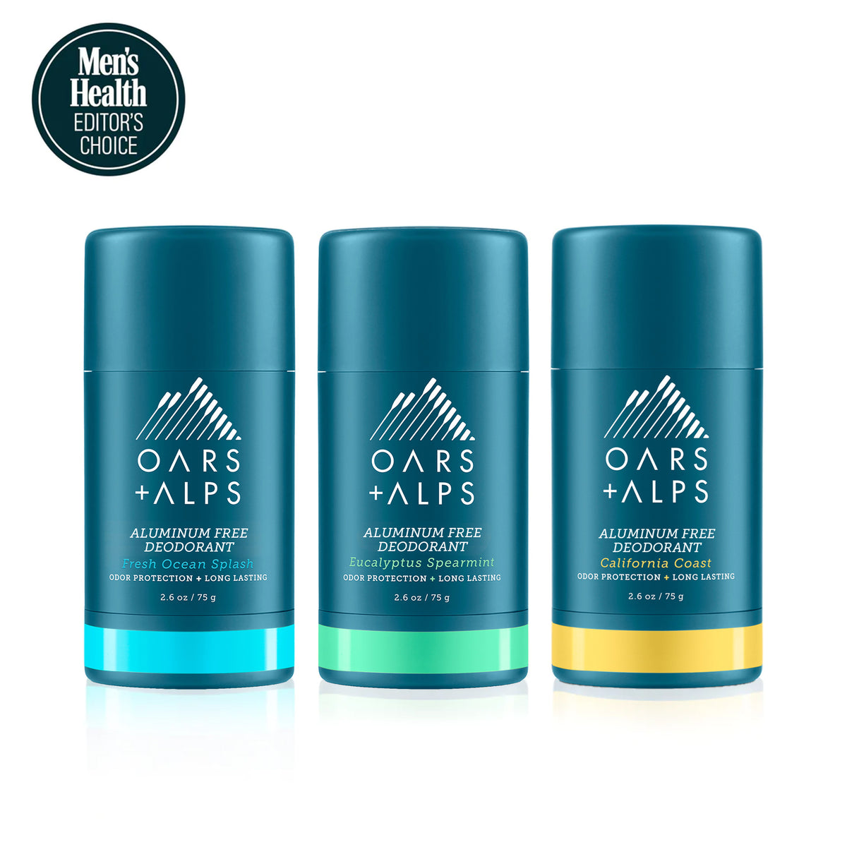 Deodorant Bundle AluminumFree Deodorant 3 Pack Oars + Alps