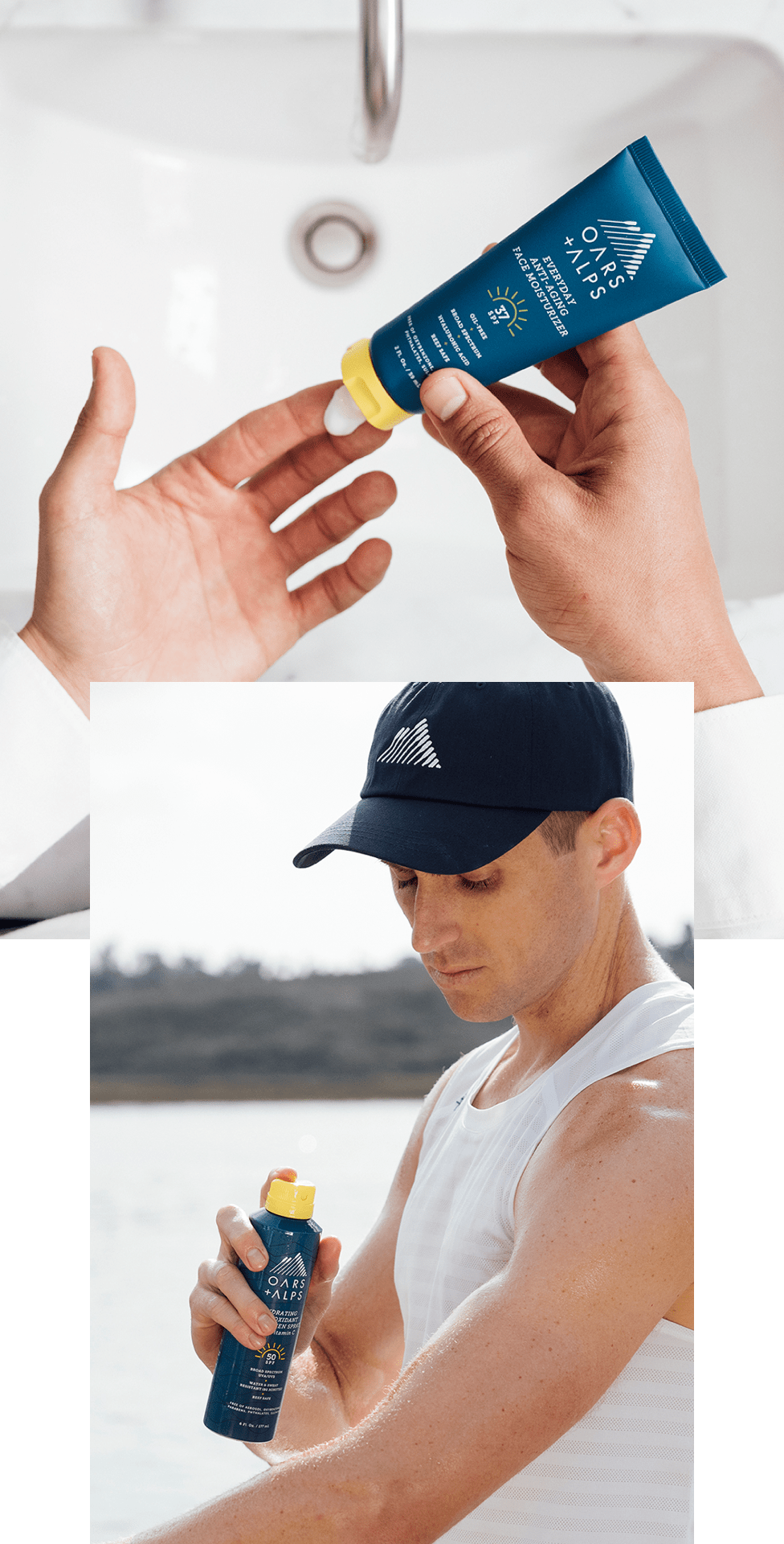 Ingredients List for The Oars + Alps Sunscreen Products