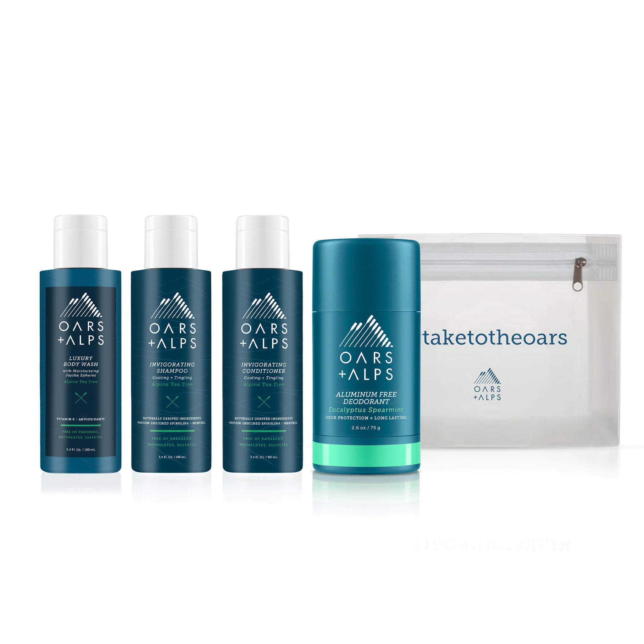 men's travel shower kit - alpine tea tree 