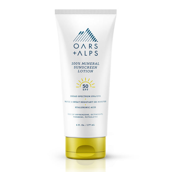SPF 50 Mineral Sunscreen Lotion Mineral Sunblock Oars + Alps