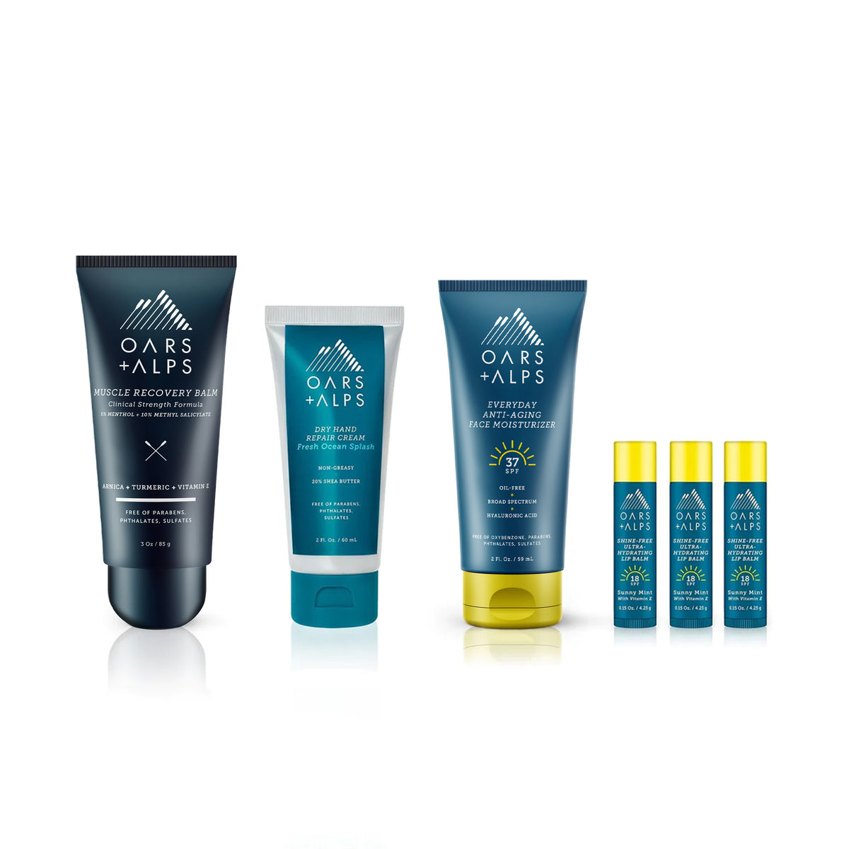 Winter Face Moisturizer & Recovery Skin Relief Kit Oars + Alps