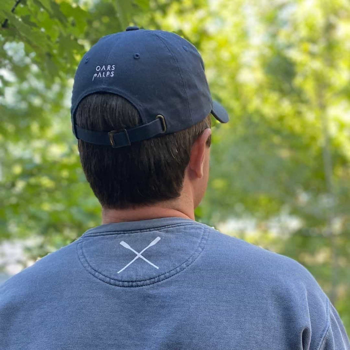 Men's Navy Blue Hat | Branded Ball Cap | Oars + Alps