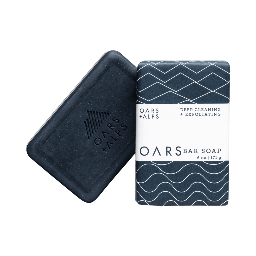 blue charcoal oars bar soap